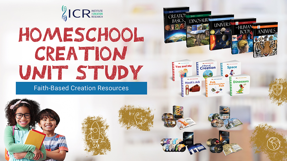 A large selection of ICR's books that are used in the Science Units