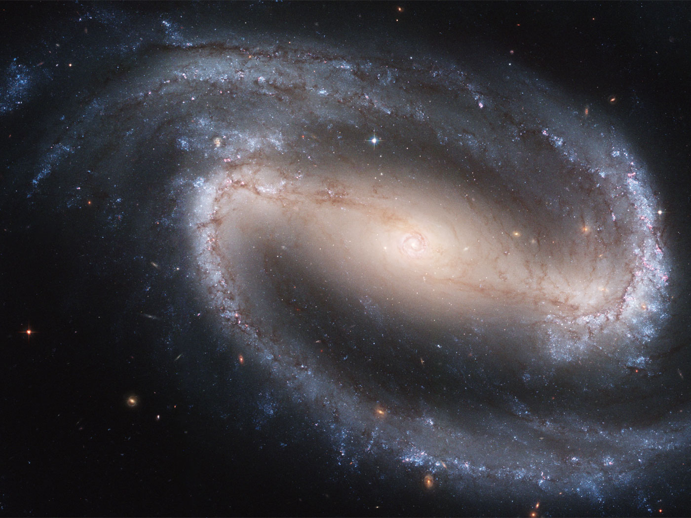 Distant Barred Spiral Galaxy Shouldn