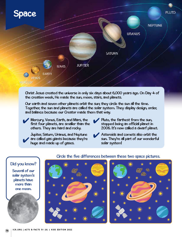 Space Activity Pages