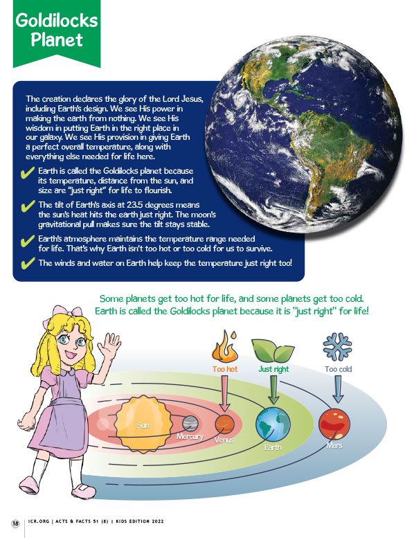 Goldilocks Planet Activity Pages