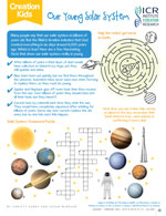 Our Young Solar System Creation Kids Activity Page