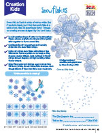 Snowflakes Creation Kids Activity Page