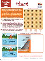Volcanoes Creation Kids Activity Page